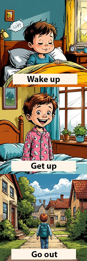 Фразовые глаголы:wake up